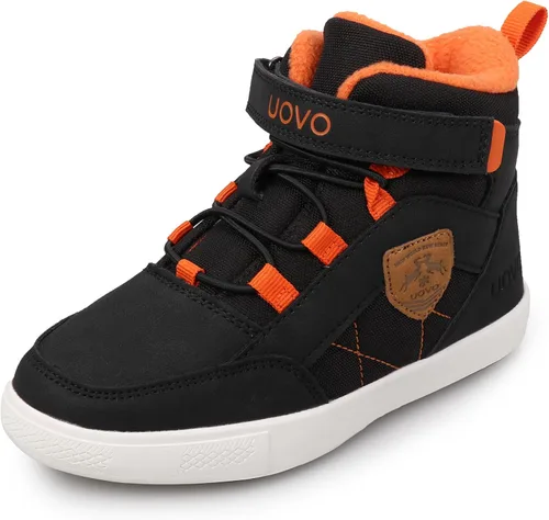 UOVO Zapatos para niños resistentes al agua, botas de skate de media parte superior, botas atléticas para niños, talla 11 para niños pequeños a 6.5