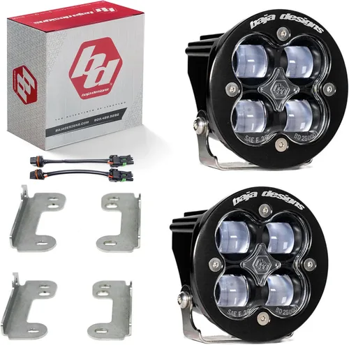 Miniatura 18 de Kit de luces LED de niebla de bolsillo Baja Designs Squadron-R SAE compatible con Jeep Gladiator 2020-22; Wrangler JL 2018-22 parachoques OEM