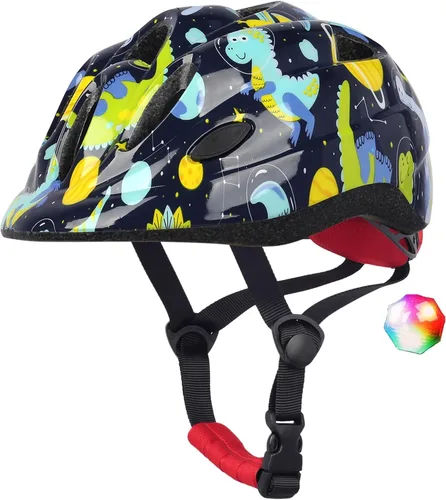 Miniatura 11 de Casco de bicicleta para niños pequeños, cascos ajustables para niños y niñas de bebé a niños (edad 1-8), multideportes para patinaje de bicicleta