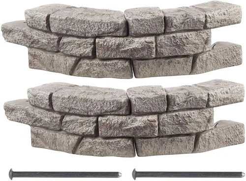 Miniatura 11 de RTS Home Accents Kit de cama de jardín elevada Rock Lock, cuadrado de 48 pulgadas