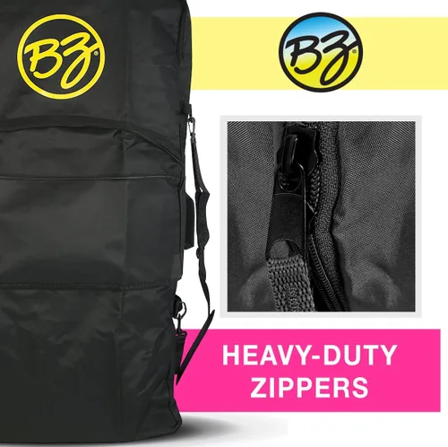 Miniatura 7 de Wham-O BZ Bodyboards - Bolsa básica para bodyboard - Nylon - Capacidad de 2 tablas (negro)
