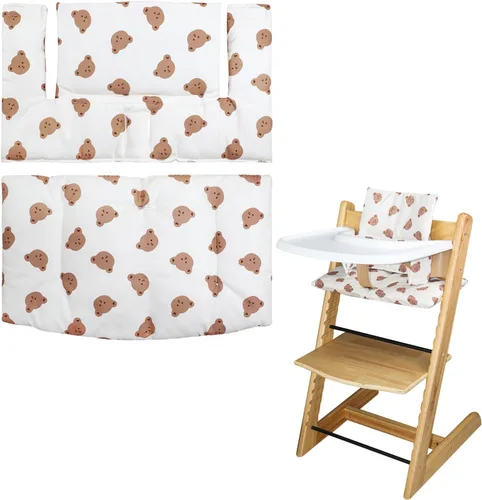 Miniatura 9 de Cojín para Silla Alta, Suave y Cómodo para Cojín de Silla Alta Tripp Trapp, el Conjunto de Cojines para Tripp Trapp lo Hace Más Seguro y Más Cómodo