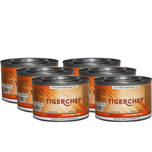 Miniatura 7 de TigerChef, latas de combustible en gel por rozamiento, metanol, Plateado, 2