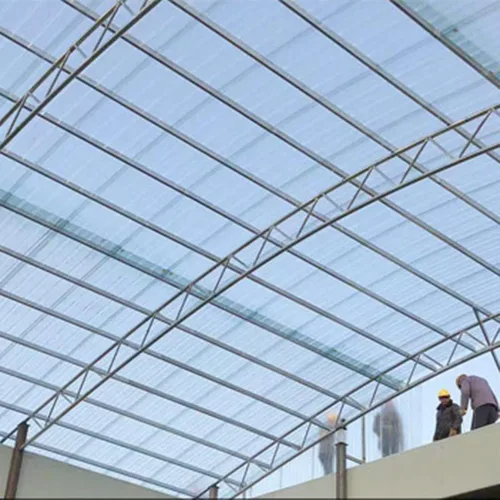 Miniatura 4 de Lámina de techo de policarbonato transparente, dosel de invernadero de plástico resistente a los rayos UV, paneles de aislamiento transparentes