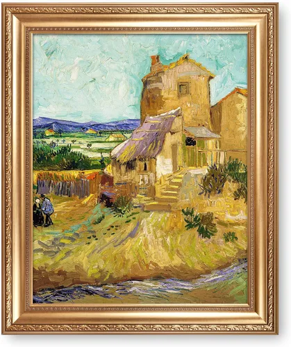 Miniatura 20 de A&T ARTWORK Noche estrellada sobre el Ródano de Vincent Van Gogh. Tamaño del marco: 36 x 30 pulgadas, tamaño de la imagen: 30 x 24 pulgadas