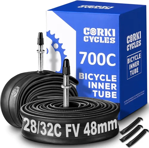 Tubo interior de repuesto para neumático de bicicleta 700c para bicicleta de carretera de 28 pulgadas, repuesto de caucho butílico resistente de