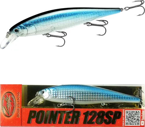 Miniatura 7 de LUCKY CRAFT Pointer 128SP, Señuelo de Pesca de Lubina de Lago de Agua Dulce, Jerkbait, Suspendido, Aparejos de Pesca, Accesorios de Pesca, Equipo