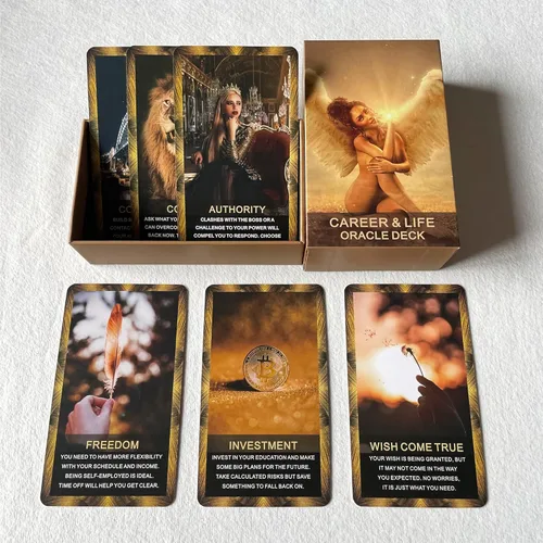 Miniatura 2 de Career Oracle Cards Deck, Money and Life Oracle Cards, Oracle Decks te ayudan a alcanzar metas financieras, así como metas de vida y ambiciones