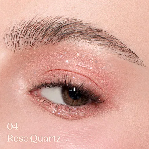 Miniatura 3 de dasique Starlit Jewel - Brillo Líquido con Purpurina (04 Cuarzo Rosa) Sombra de purpurina brillante Maquillaje coreano Maquillaje de ojos