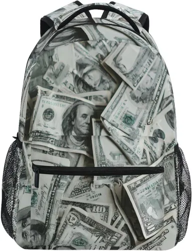 Miniatura 17 de Mochila para adultos, mochila escolar casual, bolsa de viaje con cremallera, Abstracción Fuego Agua Béisbol De, Mochilas Daypack