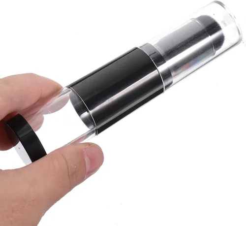 Miniatura 9 de Beaupretty Cepillo aplicador de aerosol de viaje reutilizable recargable con botella de polvo suelto recargable, tarro retráctil prensado
