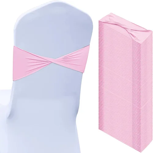 Miniatura 14 de Kinlop 50 Piezas Bandas de Spandex para Sillas Lazos Bandas para Sillas Bandas Deslizantes para Fundas Bandas Elásticas Lazos Sin Hebilla