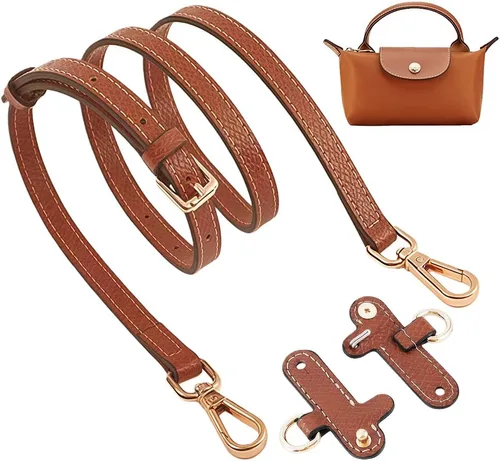 Miniatura 13 de Chispee Correa de hombro para bolsa de cuero, correas de repuesto para bolso cruzado, kit de conversión ajustable para mini bolso Longchamp