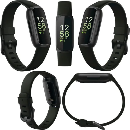 Miniatura 2 de Fitbit Inspire 3 Rastreador de actividad de salud y fitness (negro) con intensidad de entrenamiento, seguimiento del sueño, frecuencia cardíaca