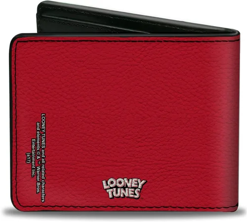 Miniatura 2 de Buckle-Down Mens Buckle-Down Pu Bifold - Bi-fold Gossamer Eyes CU RojoNegroBlanco Bi Fold Wallet, multicolor, 4.0 x 3.5 US, Varios