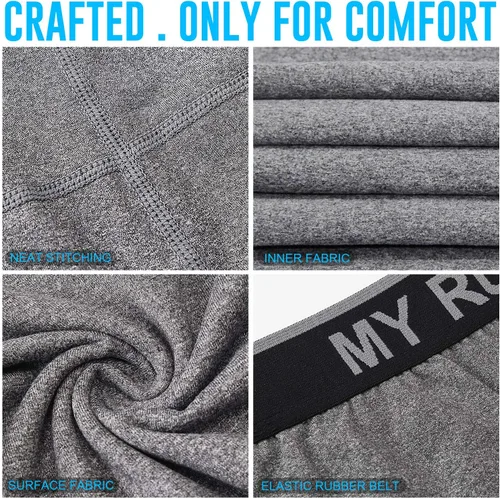 Miniatura 3 de MEETYOO Ropa interior térmica para hombre, capa base para hombre, 2 juegos largos forrados con capa base de engranajes de caza