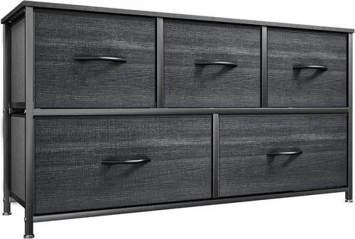 Miniatura 12 de YITAHOME Cómoda con 4 cajones – Torre de almacenamiento de tela, unidad organizadora para dormitorio, sala de estar, pasillo, armarios – Estructura