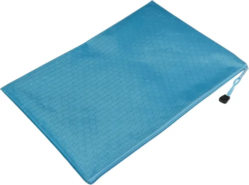 Miniatura 20 de PATIKIL Bolsas impermeables con cremallera, paquete de 10 unidades tamaño A4 para documentos organizador de almacenamiento para suministros de Azul