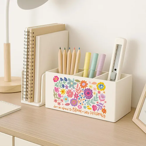 Miniatura 6 de Soporte floral bohemio para bolígrafo de salud mental para escritorio, educación especial, imprescindible en el aula, para autismo, TDAH