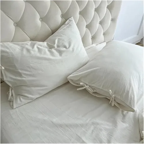 Miniatura 4 de Bed, White Duvet Cover Set Soft Double Large Super Soft Bedding Set Duvet Cover Sheet Pillowcase
