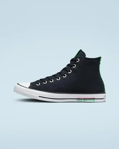 Miniatura 2 de Converse Chuck Taylor All Star See Beyond - Top alto unisex negroverderosa Prime