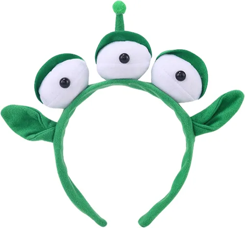 Miniatura 9 de Alien Monster Toy - Diadema elástica de globo ocular de felpa para Halloween Cosplay
