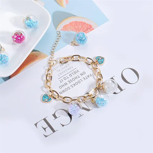Miniatura 5 de 10 unids/lote de 0.630 in transparente bola de cristal encantos estrella lentejuelas colgantes para DIY pendientes collar joyería fabricación