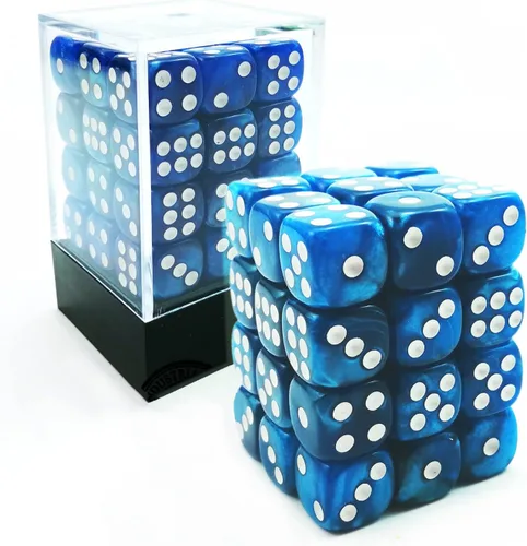 Miniatura 25 de Bescon 0.472 in 6 lados dados 36 en cubo, 0.472 in seis caras Die (36) bloque de dados, efecto Géminis en todos los colores surtidos de flores