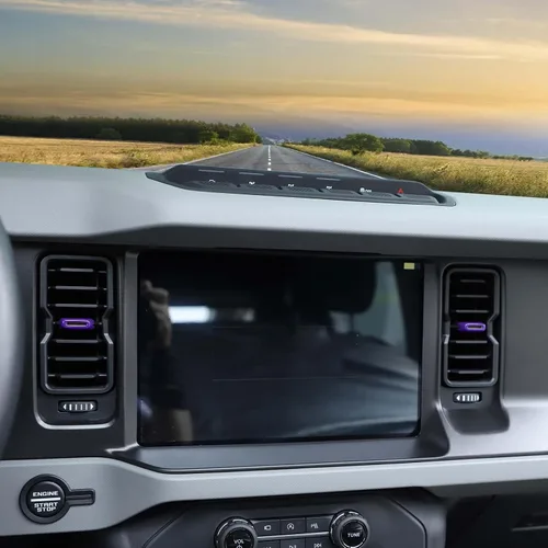 Miniatura 6 de RT-TCZ Cubierta de ventilación para consola central, ajuste de aire acondicionado, accesorios interiores para Ford Bronco 2021 2022 2023, azul