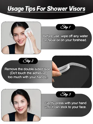 Miniatura 4 de EBANKU 300 Piezas Visera de Protección para Cara y Ojos en la Ducha, Visera de Plástico para Ojos, Protector de Ojos para Maquillaje, Viseras
