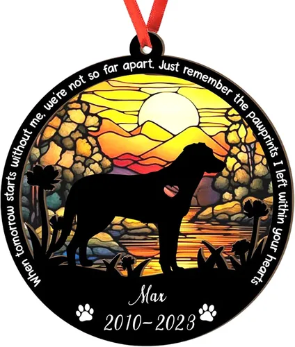 Miniatura 90 de Adorno personalizado para atrapasoles de sabueso afgano, adorno de Navidad de sabueso afgano – Regalo para perro amante, sabueso afgano