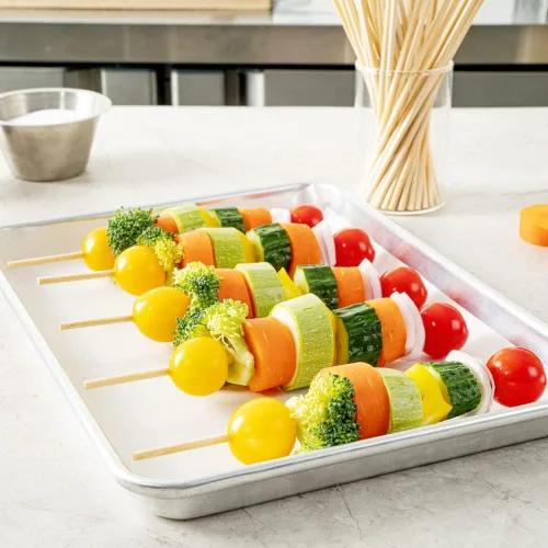 Miniatura 3 de Restaurantware Robata - Pinchos para asar de 8 pulgadas, 100 pinchos de alta resistencia, pinchos de bambú desechables congelables para verduras