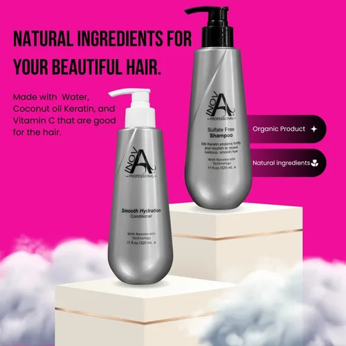 Miniatura 9 de Inova Professional Silk Keratin Smooth Protection Champú sin sulfatos (3.4 onzas), blanco