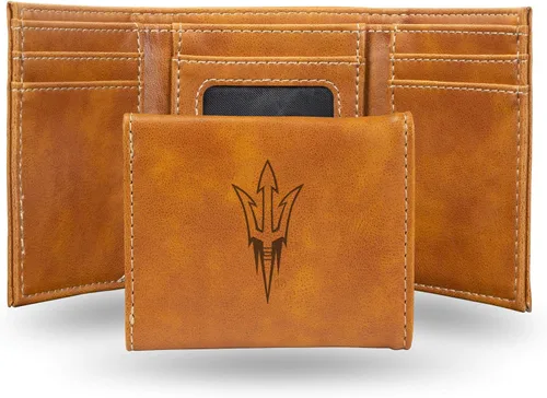 Miniatura 79 de NCAA Rico Industries - Billetera triple grabada con láser, con grabado láser, accesorio para hombre