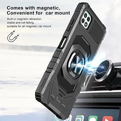 Miniatura 2 de SOGA Funda compatible con Boost Mobile Celero 5G+ Plus 2023 con protector de pantalla de vidrio templado [grado militar] anillo de montaje