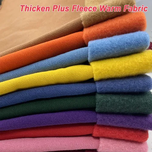 Miniatura 3 de BAWHO Mooie Sweatshirt Fleece Stof Hoodie Gebreide Dikke Dikke Dikke Plus Fleece Mooi Zacht Gevoel Houd EEN Goede Vorm Voor Het Naaien Van