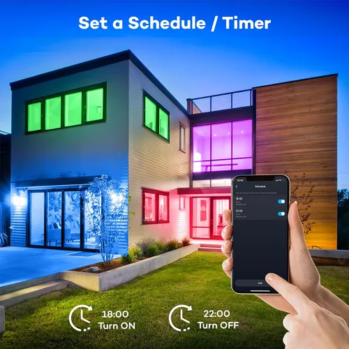 Miniatura 6 de Annaror Lámpara de techo LED inteligente WiFi, lámpara de montaje empotrado RGB de 13 pulgadas con control remoto, compatible con Alexa Google Home