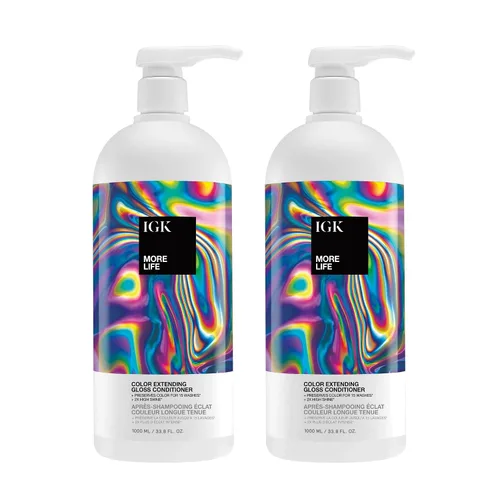 Miniatura 9 de IGK MORE LIFE Color Extending Conditioner Extends Color While Boosting Gloss and Softness Helps Protect Color-Treated Hair from Fade