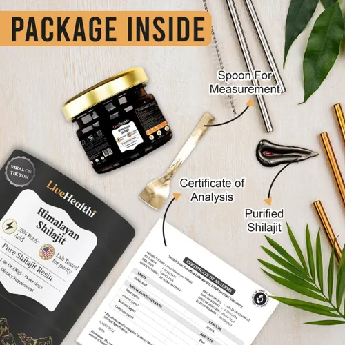 Miniatura 8 de Resina Shilajit pura del Himalaya – 75 porciones para refuerzo de energía y apoyo inmunológico – Shilajit orgánico contiene más de 85 minerales