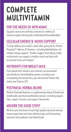 Miniatura 8 de New Chapter, Vitaminas Postnatales Suplemento de Lactancia, Multivitamínico Completo con Vitamina D3 Fermentada + Vitaminas B, Hecho con Verduras
