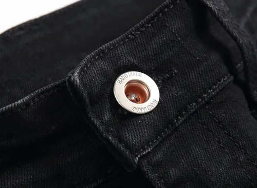 Miniatura 5 de AITITIA Jeans elásticos rasgados de ajuste regular para hombre