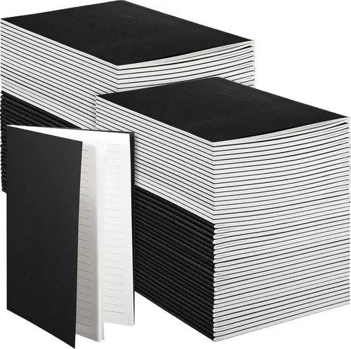 Mimorou 100 piezas de cuadernos diarios a granel - Cuadernos kraft de tapa blanda A5 pequeños de 5.5 pulgadas x 8.3 pulgadas con 60 páginas 30 hojas