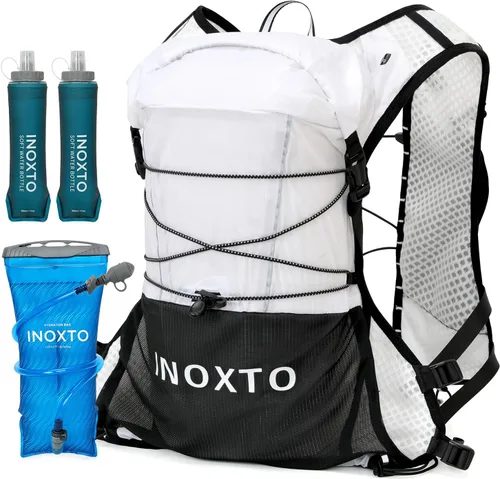 Miniatura 11 de IX INOXTO Running Vest Hydration Backpack, Lightweight Running Backpack Hydration Pack with 1.6L Water Bladder Daypack for Trail Running Hiking