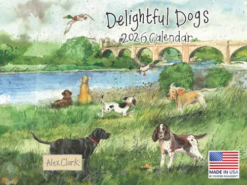 Miniatura 207 de Calendario de pared mensual 2025 Great Dane de 12 meses, fabricado en Estados Unidos
