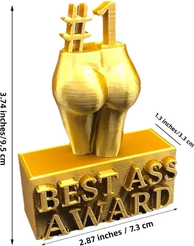 Miniatura 2 de Premio al mejor culo, figura de cuerpo femenino, escultura, decoración de trofeo, novedad traviesa cadera, trasero, estatua de resina, divertida