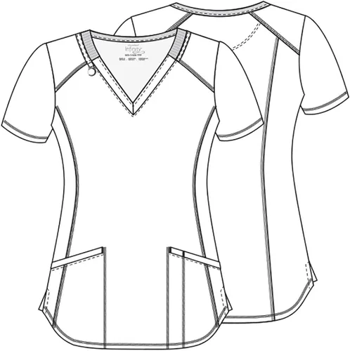 Miniatura 7 de Cherokee Infinity Mujer Scrubs Top Cuello en V Estampado CK634