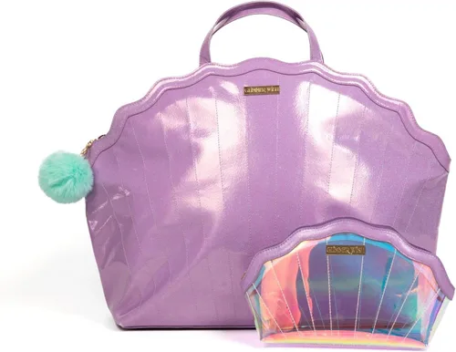 Miniatura 8 de Glimmer Wish Mermaid Selfcare Keepall y Mermaid Purple Pearl Pouch, bolsa de viaje para artículos esenciales y pequeña bolsa de cosméticos, regalos