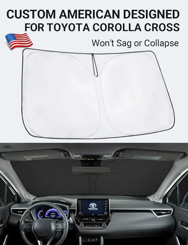 Miniatura 191 de Proadsy Parasol plegable para parabrisas delantero 2026, ajuste personalizado, accesorios para CRV SUV LX EX EX-L EX-L Navi Touring 2017-2022