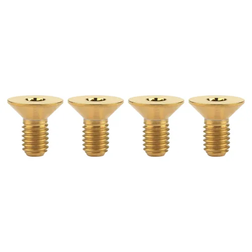 Miniatura 28 de Titanium Ti M5x10 12 15 20 0.984 in cabeza plana avellanada Tornillos hexagonales Tornillos de cabeza plana, paquete de 4 (M5x10mm, Negro)