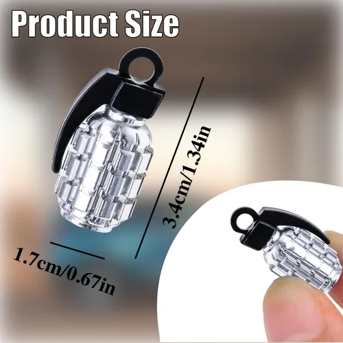 Miniatura 3 de 8 tapas de vástago de válvula de neumático, tapas de válvula de neumático de acero inoxidable para automóviles, camiones, SUV, motocicletas, Plateado